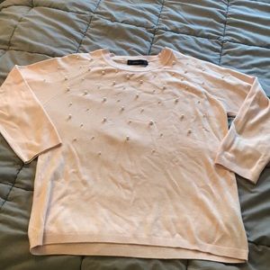 Zara pearl sweater